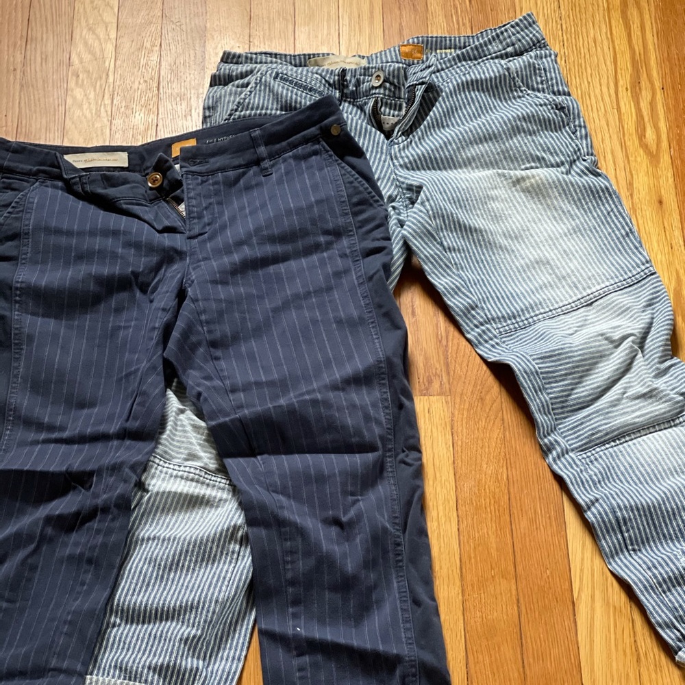 2 pack! Vintage Anthro Pilcro Boyfriend Pinstripe!